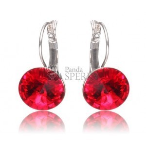 Swarovski červené náušnice