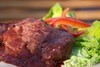 Grilovaný steak se zeleninou