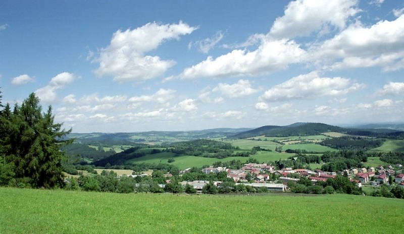 Pohled na českou krajinu 