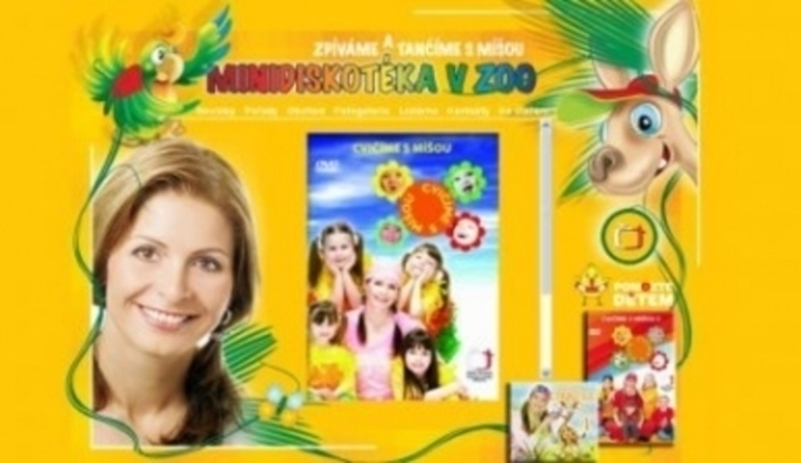 Obal DVD a CD písniček pro děti 
