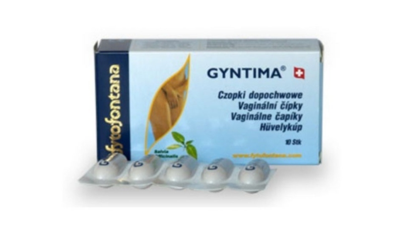 Zabalené tabletky Gyntima 